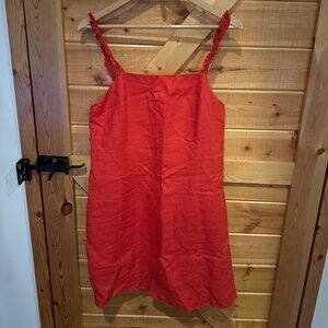 & Other Stories Ruffle Strap Mini Dress